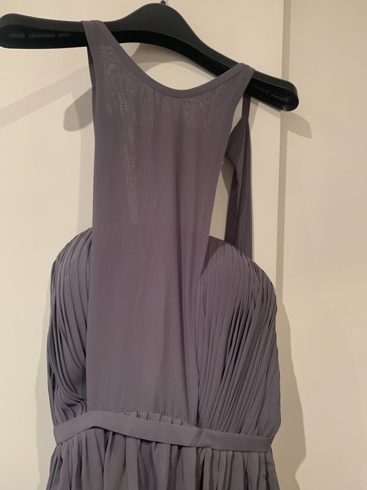 Vestido baile comprido cinzento