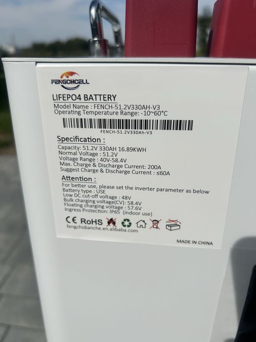 Magazyn energii 16 kwh-BMS Jk 19 V