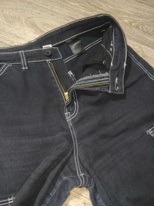 Широкі чорні штани карго М розмір 46-48 H&M Divided джинси