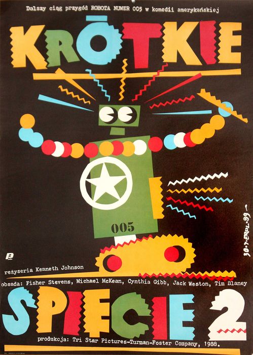 Oryginalny plakat Krótkie spięcie 785 PLN Erol Jakub 1989