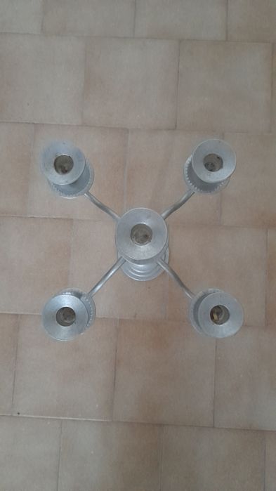 Castiçal Candelabro prateado