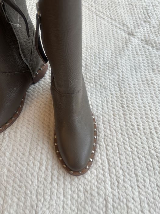 Botki damskie skora naturalna