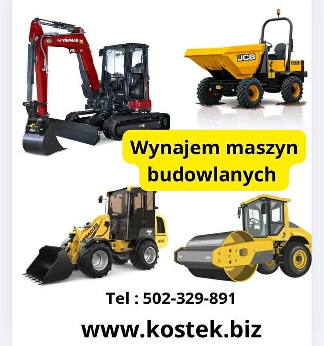 Wynajem koparki  Kubota 1,6 Tony