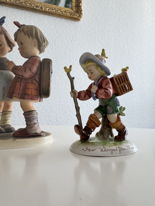 3 porcelanoqw figurki Goebel