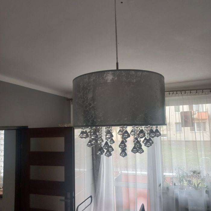 Lampa sufitowa srebrna