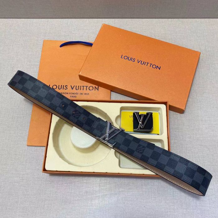 Мужской подарочный набор Louis Vuitton чоловічий ремінь луі вітон