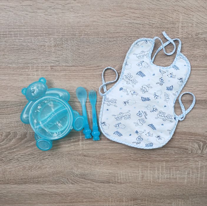 Дитяча тарілка Canpol Babies + новий слинявчик