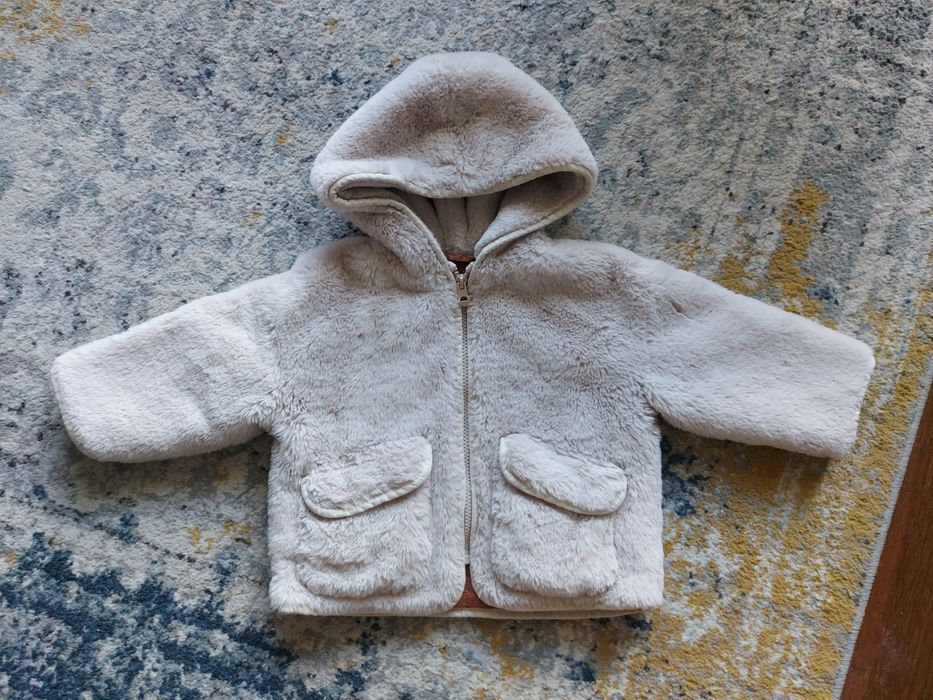 Kożuszek zimowy niemowlęcy ZARA 92 18-24m