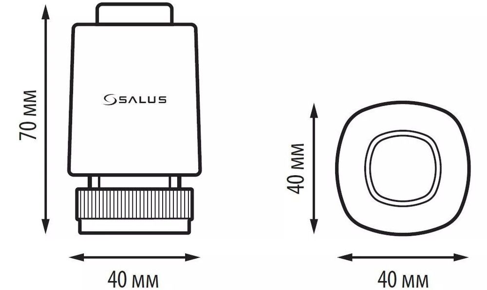 Термопривід Salus M30x1,5 24V T30NO 24V