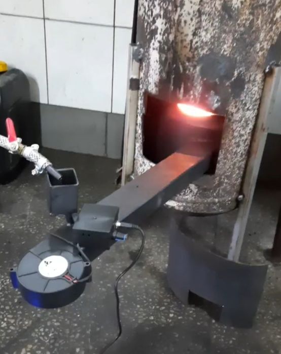 5-50кВт! Горелка на отработке в печь буржуйку, Пальник на переробці