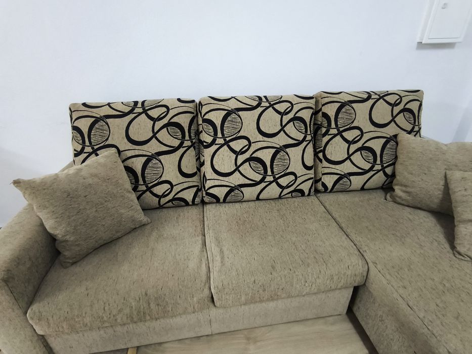 Sofá em tecido chaise longue