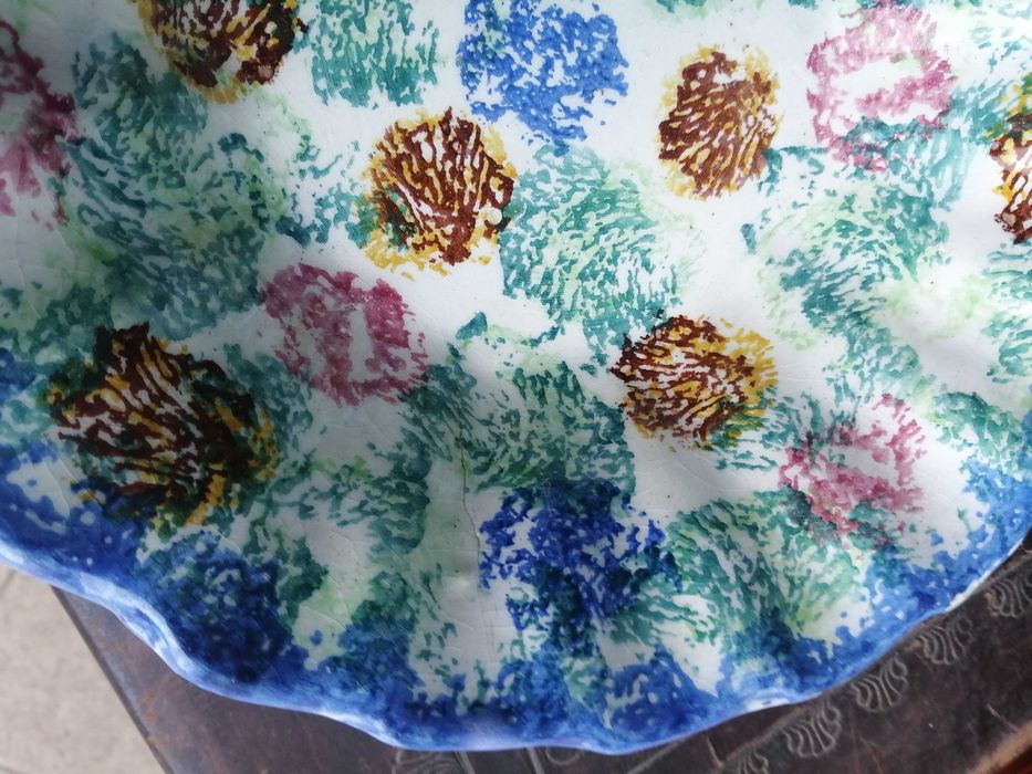 saladeira pequena antiga em faiança