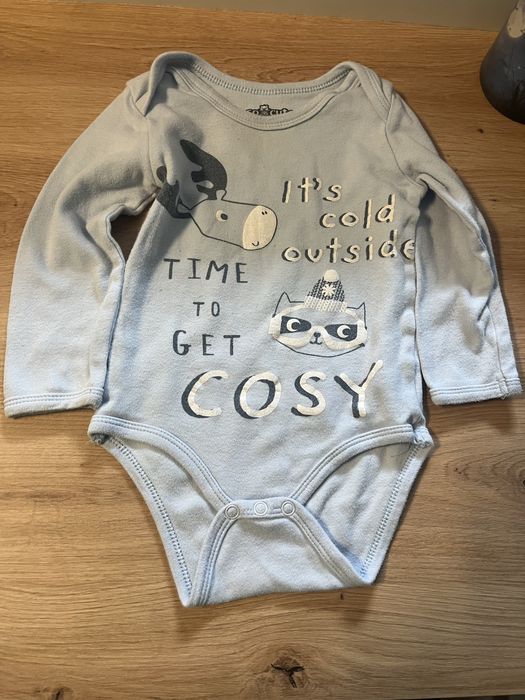 niebieskie body dla maluszka 80