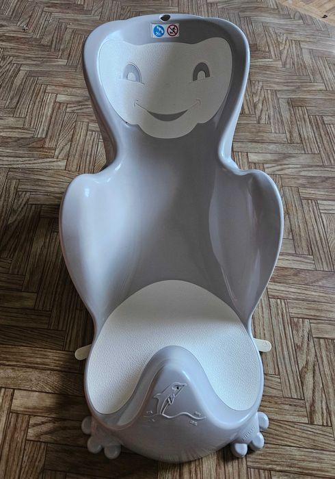 THERMOBABY Fotelik Wkład do Wanny Leżaczek do Kąpieli Szary 0 m+