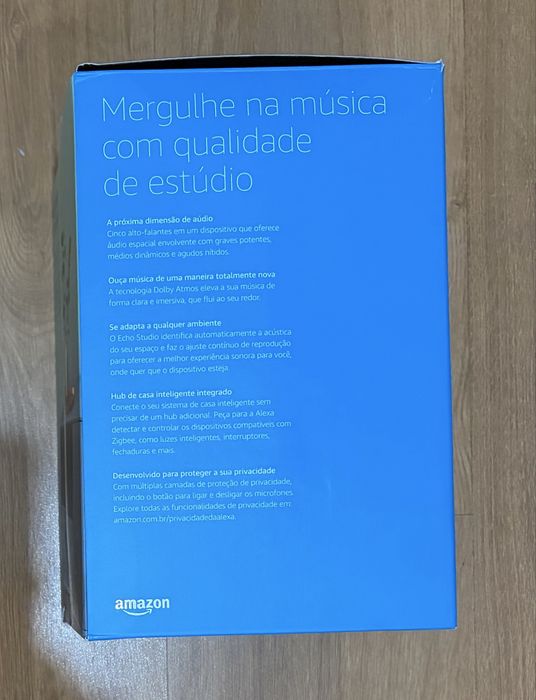 Amazon Echo Studio (Alexa) – Som Dolby Atmos de alta qualidade