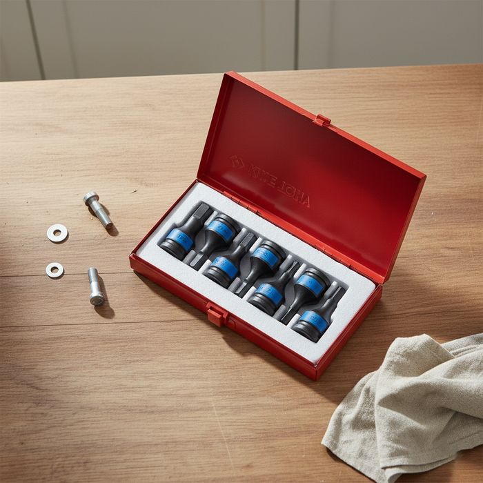 Zestaw nasadek udarowych HEX 1/2 14mm King Tony 4407MP