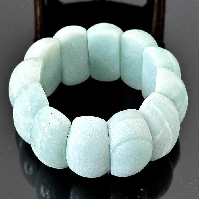 Bransoletka z naturalnego Larimaru z Karaibów,  Republica Dominikany