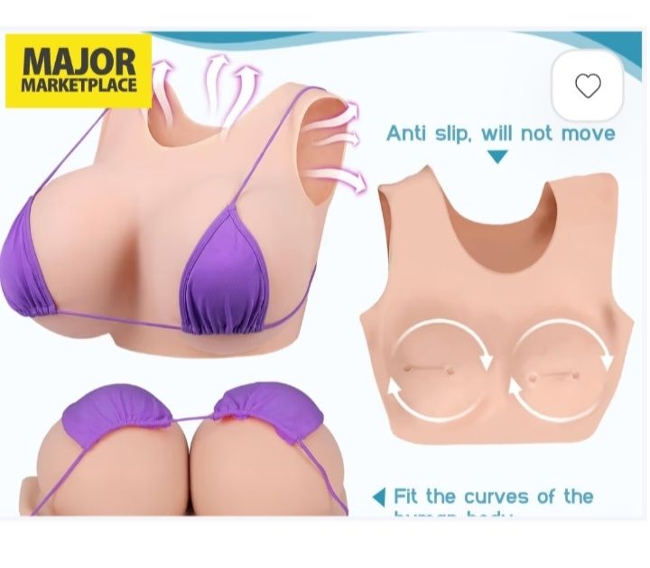 Silikonowe Gigantyczne Piersi K Kubek Realistyczne Formy – Opalona Skó