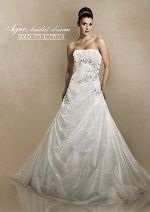 Suknia ślubna Agnes 10053 biała rozm. 38