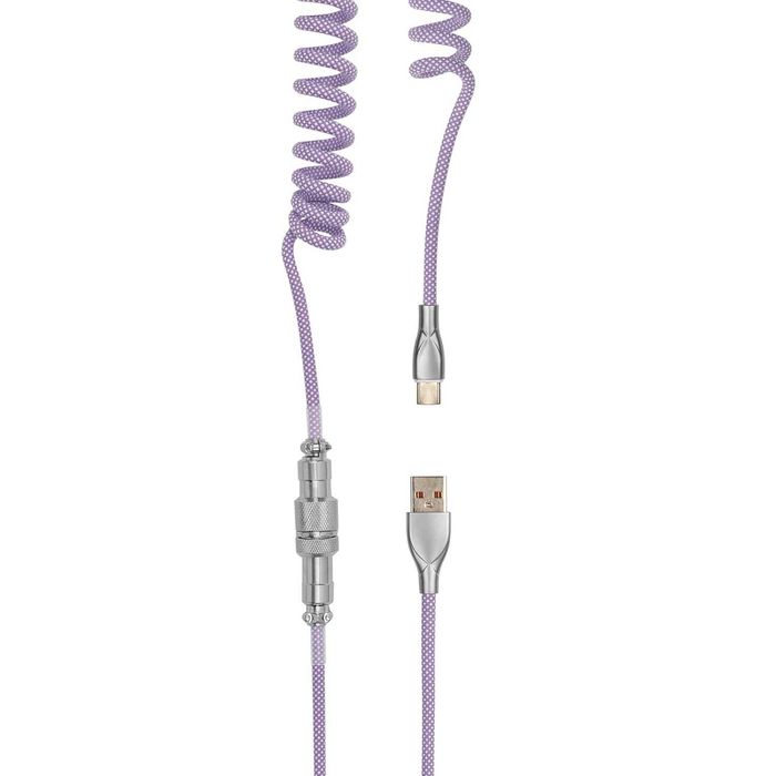 Epomaker kabel spiralny USB - USB-C klawiatury telefonu tabletu 1,8m