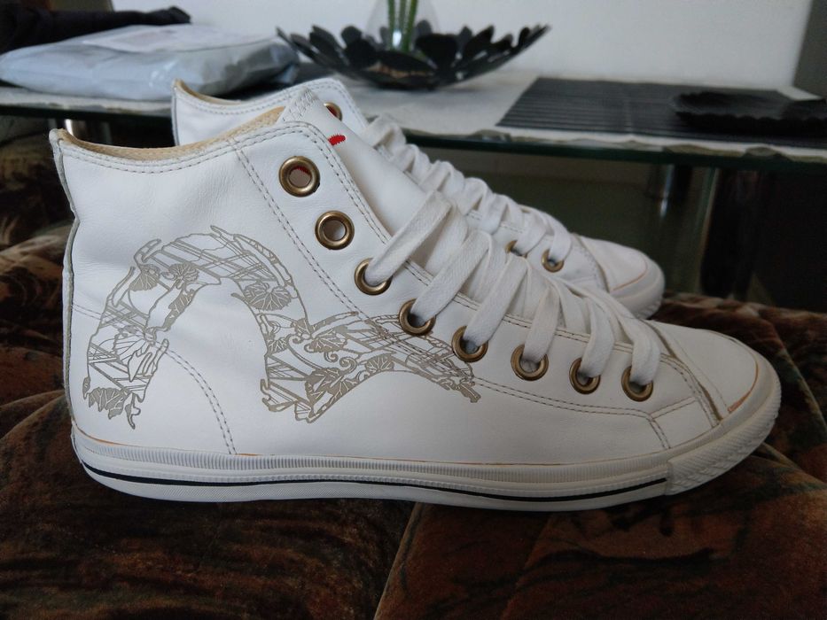 trampki wysokie skorzane Evisu