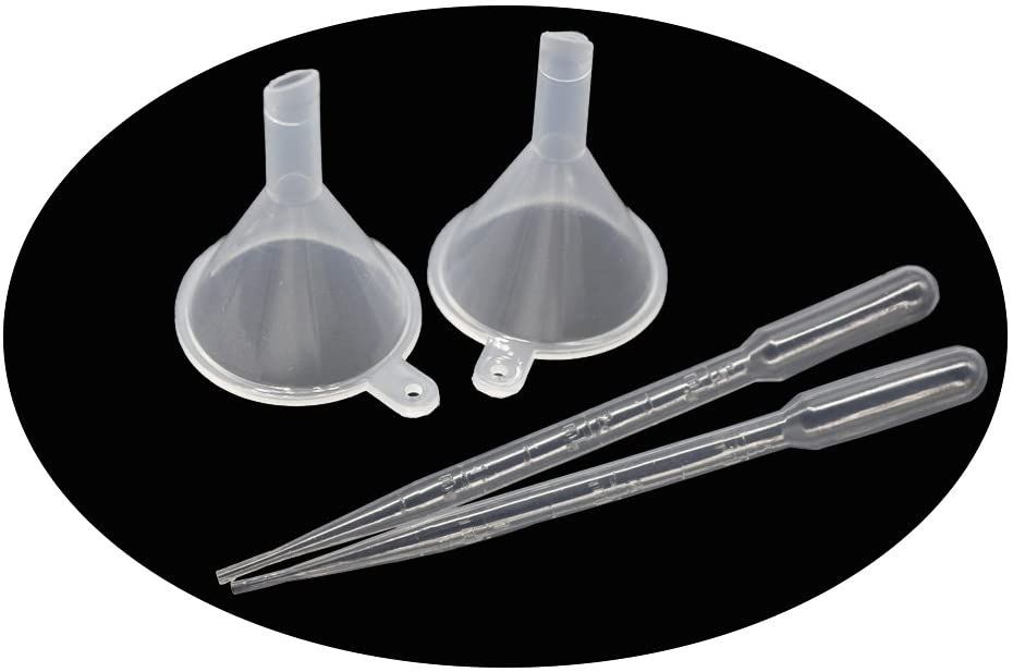 Atomizador Spray em Vidro Âmbar 30 ml Funil e conta gotas 24 unidades