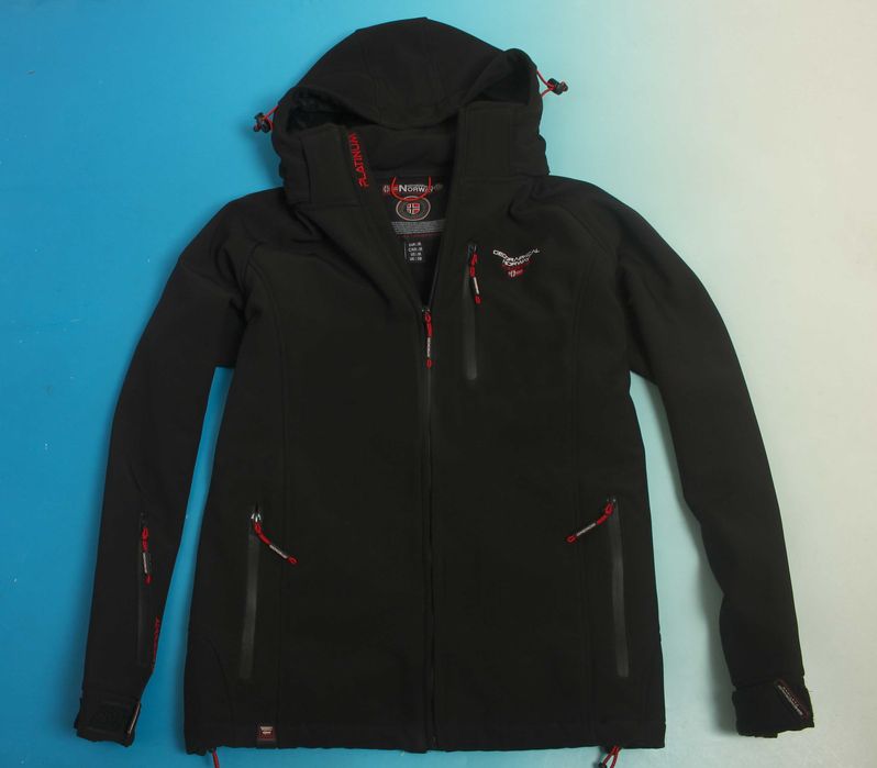Geographical Norway Kurtka softshell z kapturem - Turbodry Platinum Taboo