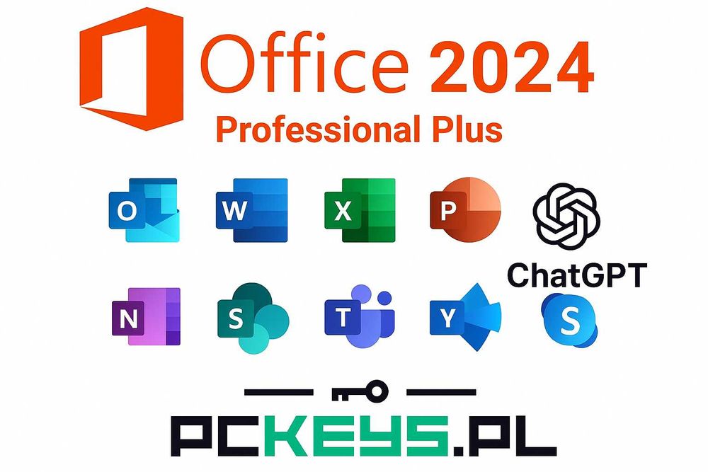 Klucz Office 2019/2021/2024 ! Chat GPT Plus