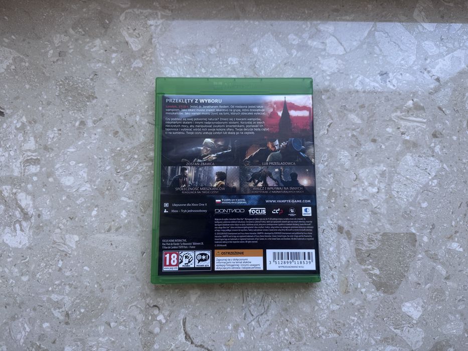 Gra Vampyr xbox one/series x.