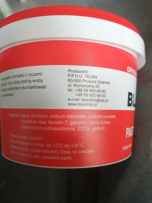 Pasta do mycia rąk 500g black cat