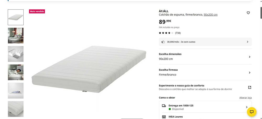 Cama alta IKEA SMASTAD com roupeiro e secretária