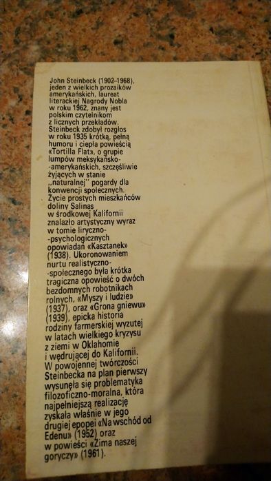 Na wschód od edenu John Steinbeck t. 1