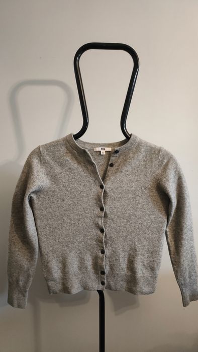 klasycny,prosty  kardigan UNIQLO 100% kaszmir