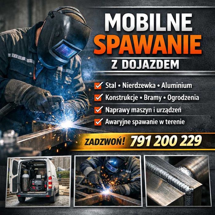 Spawanie, prace ślusarskie - mobilnie