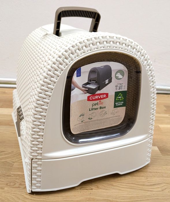 Curver Kuweta Toaleta z Filtrem dla Kota Eco-Friendly Biała Nowa