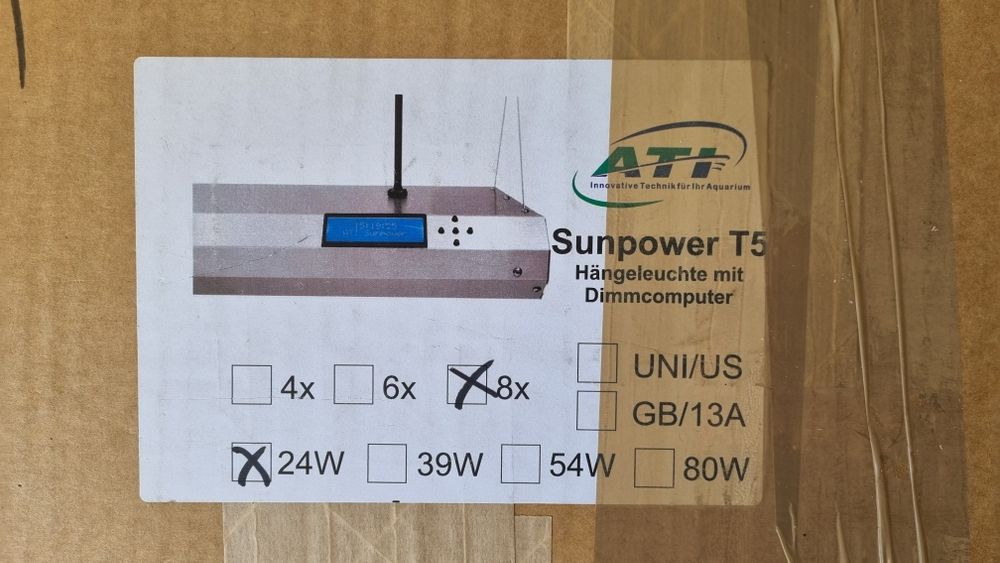 Sprzedam lampe do akwarium morskiego ati 8x24W T5