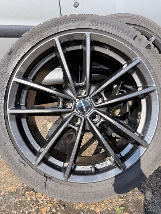 Flegi Borbet W anthracite glossy 5x112 + OPONY ZIMOWE
