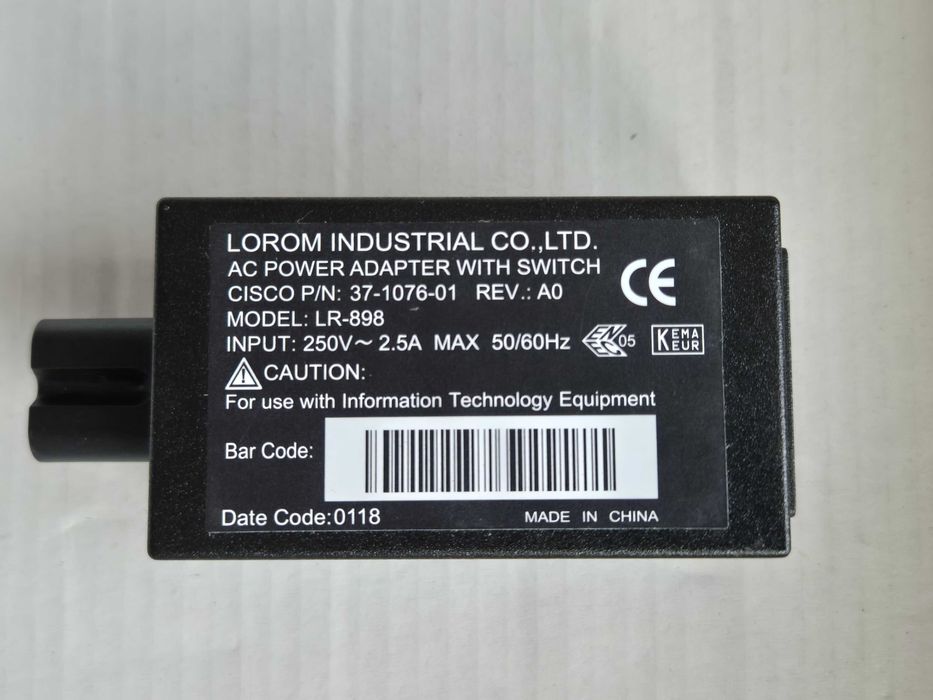 Adaptador alimentação interruptor Cisco Systems 37_1076_01 (LR-898)