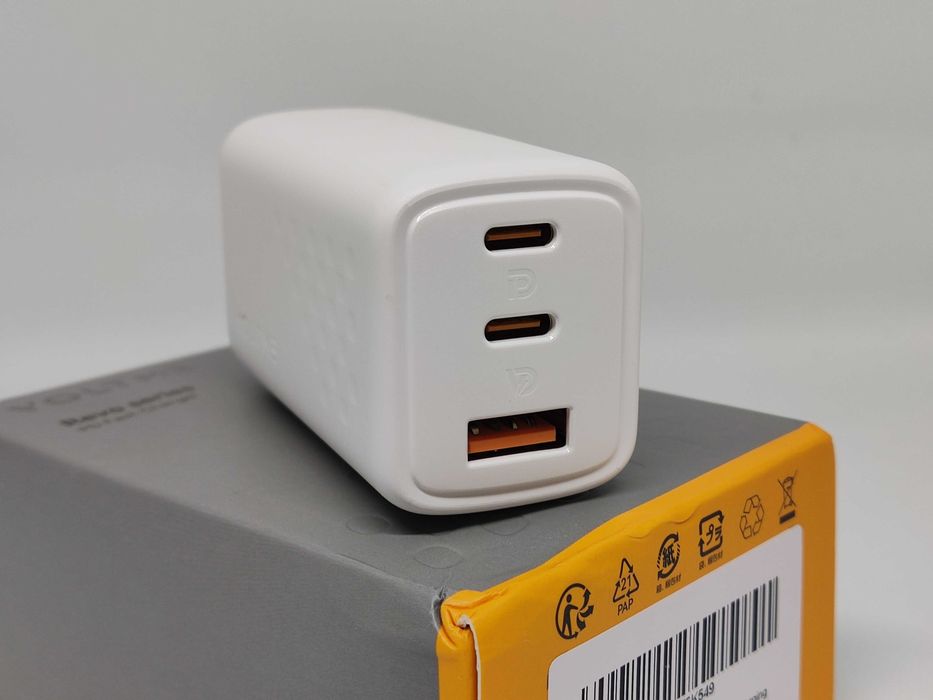 Блок живлення Voltme 67w для телефону, ноутбука зарядний пристрій GAN, Новий. 65 ват