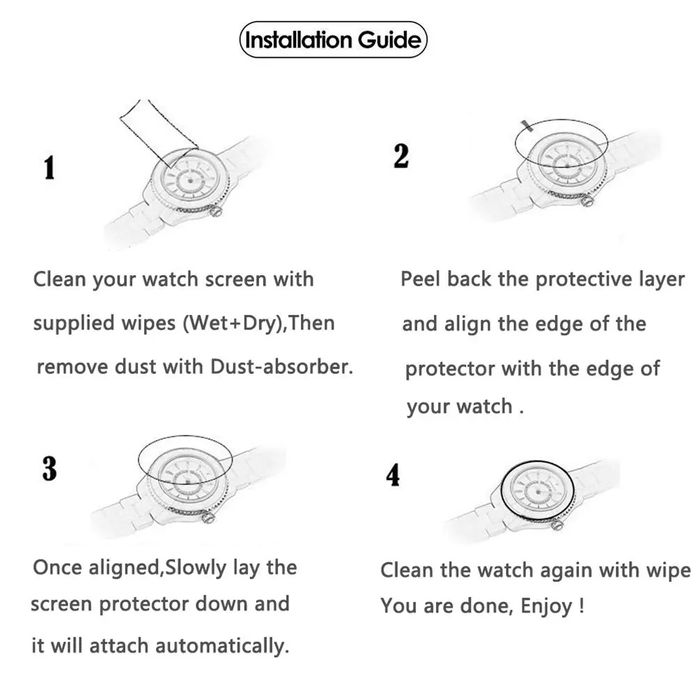 Película de proteção para relógio (Novo)