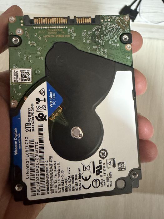 HDD 2Tb 2,5” 7мм для тонких ноутбуків