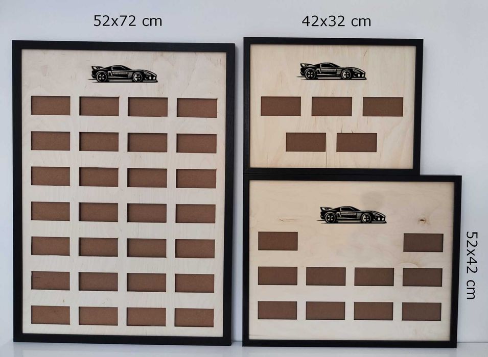 Rama na 10 modeli Hot Wheels 42x52cm box ekspozytor półka case gablota