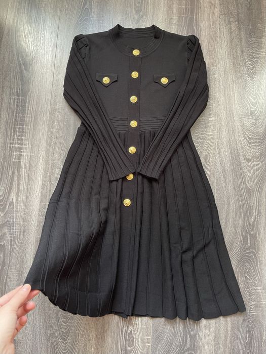 Трикотажна шоколадна сукня