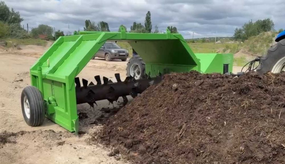 Перетрушувач компосту з бочкою 3 метра - А.ТОМ 3000 Plus  ІДЕАЛ