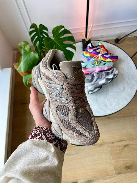 New Balance 9060 Beige Brown 38-45р коричневі нюбеленс