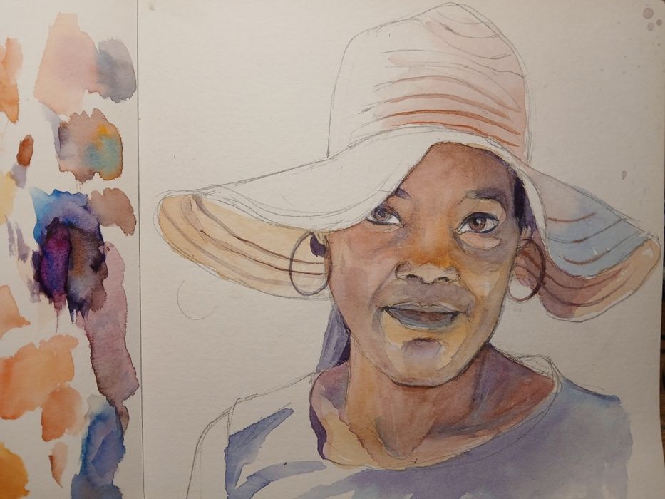 Portret na zamówienie w technice akwareli lub pasteli..