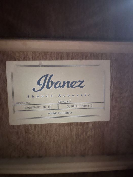 Акустична гітара Ibanez V5ONJP-NT 3U-10