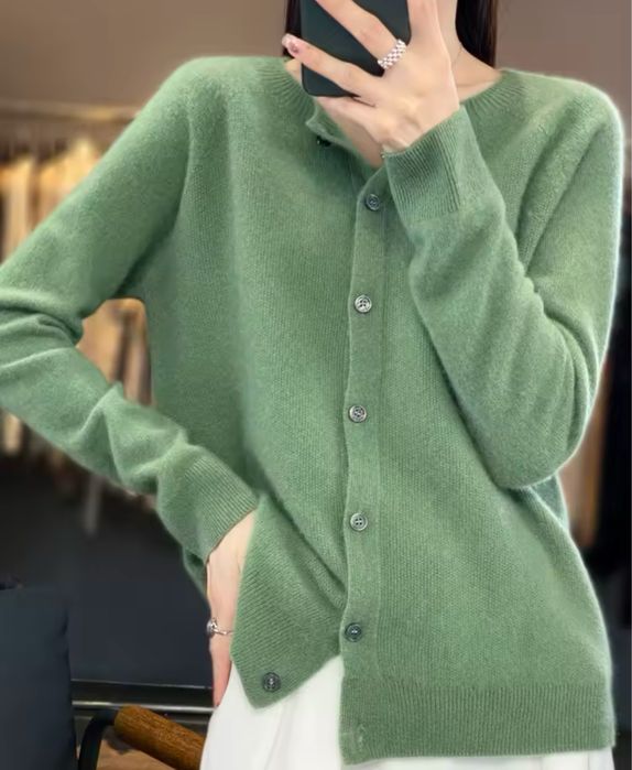 Damski sweter kardigan sweterek rozpinany wełna metino kolory