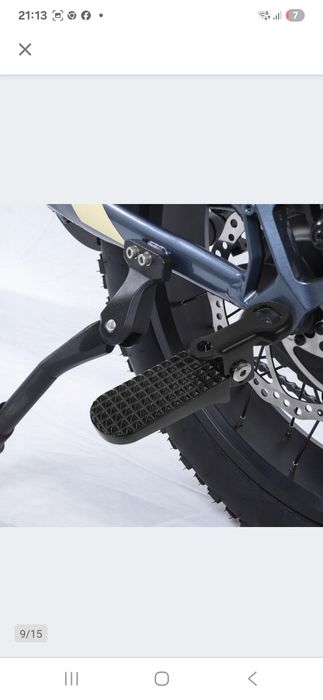 Pedały rowerowe metalowe tylna składana