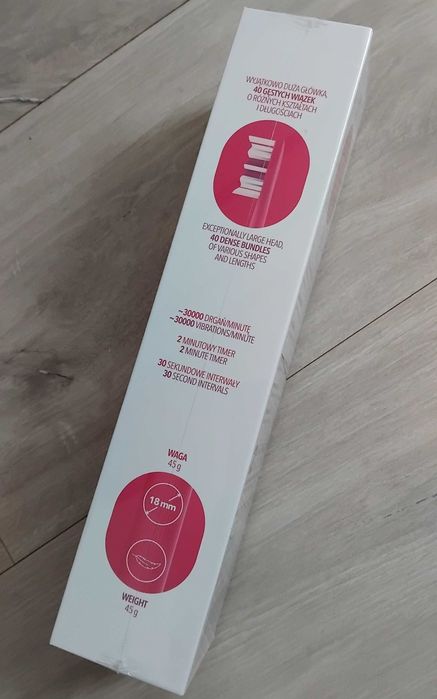 VITAMMY Pura Slim Szczoteczka soniczna do zębów nowej generacji różowa